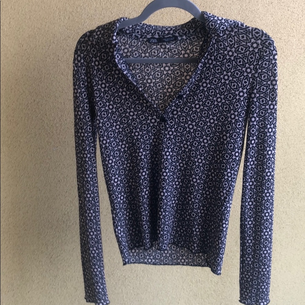 Zara skinny blouse